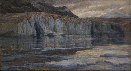 Le gelide acque del lago di Marjelen, 1908. Carlo Cressini