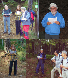 135° di fondazione del CAI Verbano: 1° appuntamento 'in montagna' - le letture nel bosco