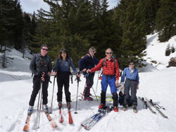 Con il CAI Verbano al Passo di Monscera con le ciaspole: il gruppo degli scialpinisti