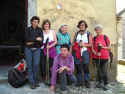 Il CAI Verbano in Val Cannobina con la Pro Valle: le donne del CAI partecipanti alla gita