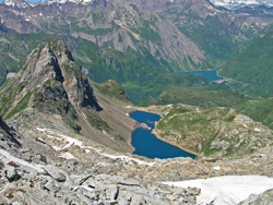 Il CAI Verbano con il Giovanile del CAI Frascati: alta Val Formazza, il Corno Talli e il lago Nero visto dall'alto