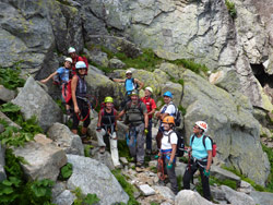 CAI Verbano - Ferrata del Limbo al Monte Mucrone: inizio ferrata