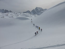 CAI Verbano: scialpinistica alla Punta di Valrossa in alta Val Formazza: in Valrossa