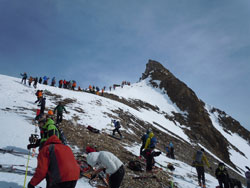 CAI Verbano: scialpinistica alla Punta di Valrossa in alta Val Formazza: al Passo di Valrossa