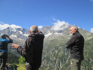 CAI Verbano: Escursione a Gabi - Furggu - Laggintal - Gabi (Sempione – Svizzera): spiegazioni sui cambiamenti delle montagne