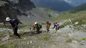 CAI Verbano - Monte Roisetta Punta Sud (m 3324) da Cheneil in Valtournenche: sempre più ripido