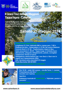 CAI Verbano: Il Grand Tour del Lago Maggiore - Tappa Ispra-Laveno insieme a CAI Laveno e Letteraltura