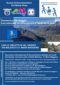 Escursione intersezionale di Escursionismo adattato con ausili fuoristrada: nel bosco sulla ciclabile Malesco - S. Maria Maggiore - 26 maggio 2024