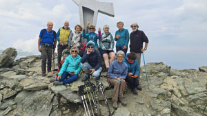 CAI Verbano - Giro del Monviso: gruppo sulla cima del Viso Mozzo