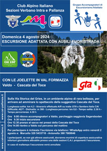 CAI Verbano e CAI Pallanza: con le joëlette in Val Formazza, da Valdo alla Cascata del Toce - 4 agosto 2024