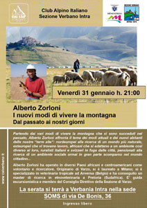 CAI Verbano: Alberto Zorloni - I nuovi modi di vivere la montagna, dal passato ai nostri giorni - 31 gennaio 2025