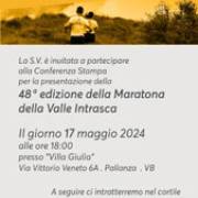 48^ Maratona della Valle Intrasca - Conferenza Stampa - 17 maggio 2024