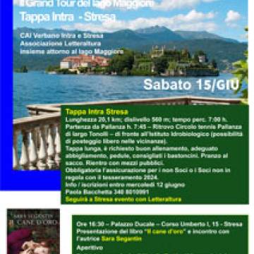 CAI Verbano: Il Grand Tour del Lago Maggiore - Tappa Intra-Stresa insieme a Letteraltura - 15 giugno 2024